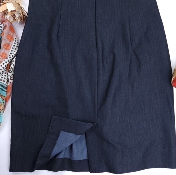 New Calvin Klein Dark Navy Side Rouged Dress Size 14 - Picture 2 of 9